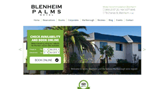 Desktop Screenshot of blenheimpalmsmotel.co.nz